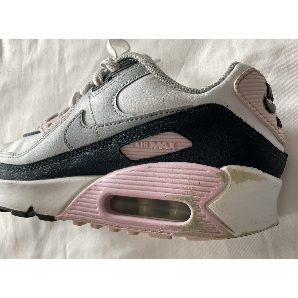Nike Air Max 90 Shoes Youth Size 3.5Y HF6358-104 Leather Running Pink - Picture 12 of 15